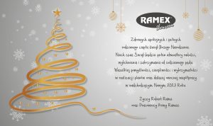 Życzenia świąteczne Ramex Showroom